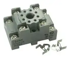 SR2P-05: Relay Socket, DIN Rail, Screw, 8 Pins, 10 A, 300 V, RR Series