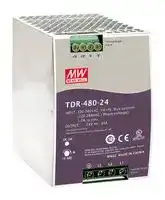 TDR-480-24: AC/DC DIN Rail Power Supply (PSU), ITE, 1 Output, 480 W, 24 VDC, 20 A