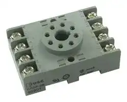 SR2P-06: Relay Socket, DIN Rail, Screw, 8 Pins, 10 A, 300 V, RR Series