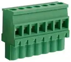 CTBP92VG/7S: Pluggable Terminal Block, 5 mm, 7 Ways, 28 AWG, 14 AWG, 1.5 mm², Clamp