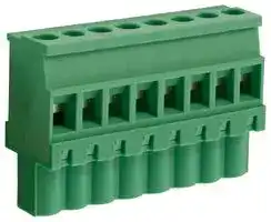 CTBP92VG/8S: Pluggable Terminal Block, 5 mm, 8 Ways, 28 AWG, 14 AWG, 1.5 mm², Clamp
