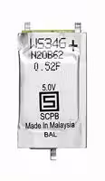 3-153-427: Supercapacitor, Prismatic, Low ESR Dual Cell, 0.4 F, 5 V, Solder