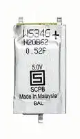 3-153-413: Supercapacitor, Prismatic, Low ESR Single Cell, 0.17 F, 2.5 V, Solder