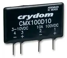 CMX100D10: Solid State Relay, CMX Series, DIP, DC Output, SPST-NO, 10 A, 100 VDC, PCB, Through Hole, DC Switch