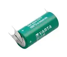 6237201301..: Battery, 3 V, 2/3AA, Lithium Manganese Dioxide, 1.35 Ah, PCB Pins, 1