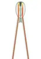 B57565G1103F000: Thermistor, NTC, 10 kohm, B57565G1 Series, 3492 K, Through Hole, Wire Leaded