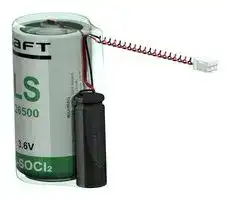 LSP 26500-20F: Battery, 3.6 V, C, Lithium Thionyl Chloride, 7.7 Ah, Wire Leads, 1