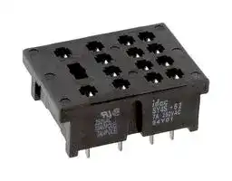 SY4S-62: Relay Socket, Through Hole, Through Hole, 14 Pins, 7 A, 250 V, RU Series