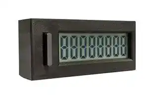 7400AS: LCD Totalizing Counter, 8 Digit, 8 mm H, 2.6 to 3.6 VDC, -10 to 60 °C