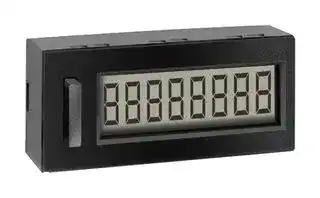 7401AS: LCD Counter, Add/Subtract, Non Reset, 8 Digit, 8 mm H, 2.6 to 3.6 VDC, -10 to 60 °C