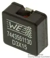 7443551130: Power Inductor (SMD), 1.3 µH, 25 A, Shielded, 25 A, WE-HCI Series