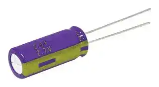 EECHL0E255: Supercapacitor, 2.5 F, 2.7 V, Radial Leaded, -20%, +20%, 3.5 mm, 1000 hours @ 85°C