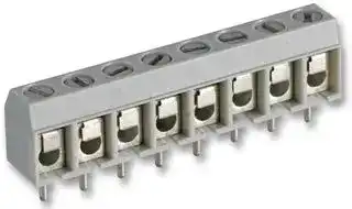 CTB5000/8: Wire-To-Board Terminal Block, 5 mm, 8 Ways, 30 AWG, 1.5 AWG, 1.5 mm², Screw