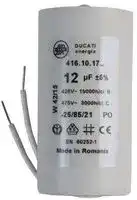 4.16.10.17.06: Motor Run Capacitor, Metallized PP, Can, 12 µF, ± 5%, 450 V