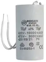 4.16.10.99.06: Motor Run Capacitor, Metallized PP, Can, 16 µF, ± 5%, 450 V