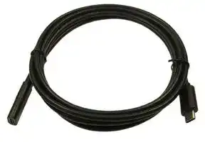 FCR72005: USB Cable, Extension, Type C Plug to Type C Receptacle, 2 m, 6.6 ft, USB 3.1, Black