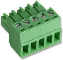 CTB92HE/5: Pluggable Terminal Block, 3.81 mm, 5 Ways, 1 mm², Screw