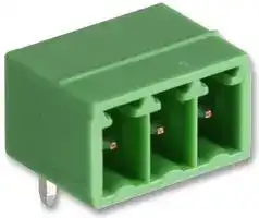 CTB93HE/3: Terminal Block, Header, 3.81 mm, 3 Ways, 10 A, 200 V, Through Hole Right Angle
