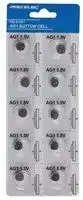 PEL01221: Battery, 1.5 V, SR60, Alkaline, 14 mAh, Pressure Contact, 10