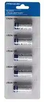 PEL01228: Battery, 12 V, A23, Alkaline, 55 mAh, Raised Positive and Flat Negative, 5