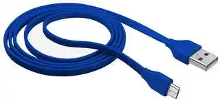 20136: USB Cable, Type A Plug to Micro Type B Plug, 1 m, 3.28 ft, USB 2.0, Blue