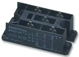 SKD 31/08: Bridge Rectifier, Three Phase, 800 V, 31 A, Module, 5 Pins, 1.75 V