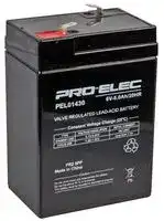 PEL01430: Rechargeable Battery, 6 V, Lead Acid, 5 Ah, T1 Terminals, 1