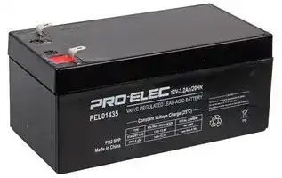 PEL01435: Rechargeable Battery, 12 V, Lead Acid, 3.2 Ah, T1 Terminals, 1