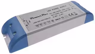 LED-DR-12V-75W: LED Driver, 75 W, 12 VDC, 6.25 A, Constant Voltage, 200 V