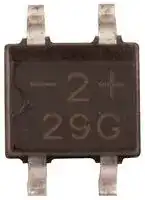 MB2S-E3/80: Bridge Rectifier, Single Phase, 200 V, 500 mA, TO-269AA, 4 Pins, 1 V