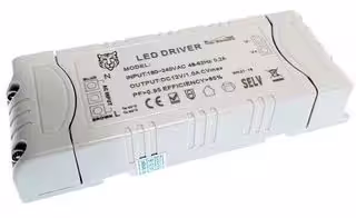 LED-DRIVER-12V-48W-DIM: LED Driver, 54 W, 12 VDC, 4.5 A, Constant Voltage, 180 V