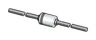 1N4730A,113: Zener Single Diode, 1N47 Series, 3.9 V, 1 W, DO-41 (DO-204AL), 2 Pins, 200 °C, Through Hole