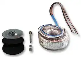 RK40/9: Toroidal Transformer, 33mm x 80mm, 40 VA, 2 x 115V, 2 x 9V, Dual Primary, Dual Secondary, Open