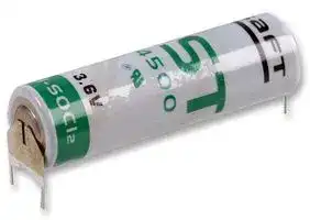 LS14500 3PF RP F.: Battery, 3.6 V, AA, Lithium Polymer, 2.45 Ah, PCB Pins, 1