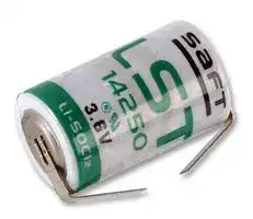 LST14250CNR: Battery, Single Cell, 3.6 V, 1/2AA, Lithium Thionyl Chloride, 1.2 Ah, Solder Tab, 14.2 mm
