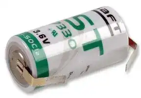 LST17330CNR.: Battery, 3.6 V, 2/3A, Lithium Thionyl Chloride, 2.1 Ah, Solder Tab, 1