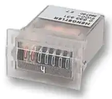 0.633.831: Panel Mount Timer, Mini H, 0 s, 99999.99 h, 14.2 mm, 27 mm