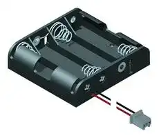 2478CN: BATTERY HOLDER, AA SIZE, WIRE LEAD