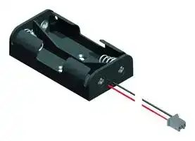 2463CN: BATTERY HOLDER, AA SIZE, WIRE LEAD