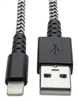 M100-006-HD: USB CABLE, 2.0 USB A-LIGHTNING PLUG, 6FT