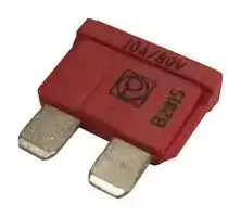 166.7000.5102: Fuse, Automotive, Time Delay, 10 A, 80 V, 19mm x 5mm x 13.2mm, FKS ATO Series
