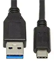 U428-20N: USB CABLE, 3.1 TYPE C-3.0 A PLUG, 0.5M