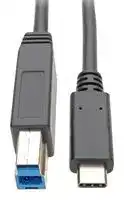 U422-006: USB CABLE, 3.1 TYPE C-3.0 B PLUG, 1.8M