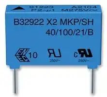 B32926C3475M000: Safety Capacitor, Metallized PP, Radial Box - 2 Pin, 4.7 µF, ± 20%, X2, Through Hole