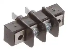 38721-6702: Panel Mount Barrier Terminal Block, 1 Row, 2 Ways, 24 AWG, 12 AWG, 9.53 mm, 25 A