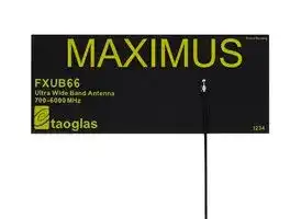 FXUB66.01.0150C: PCB Antenna, 700MHz to 6GHz, 3 VSWR, 5.5dBi Gain, 50ohm, Linear Polarisation, Adhesive