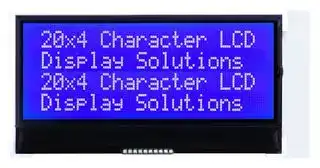 MCCOG42005A6W-BNMLWI-V2: Alphanumeric LCD, 20 x 4, White on Blue, 3V, I2C, Transmissive