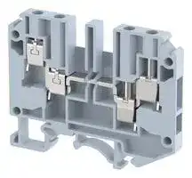 KUT4 2X2: DIN Rail Mount Terminal Block, Grey, 4 Ways, 4 mm², Screw, 24 A