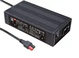 NPB-120-12AD1: Battery Charger, Anderson Connector, Desktop, Lead Acid, Li-Ion, 264 V in , 14.4 V Out