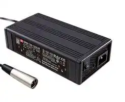 NPB-120-12XLR: Battery Charger, 3 Pin Connector, Desktop, Lead Acid, Li-Ion, 264V in, 14.4 V Out